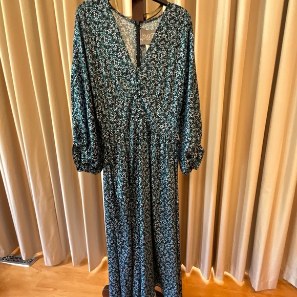 Lela Rose Black Floral Maxi Dres - Picture 1 of 11